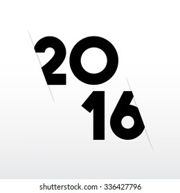 Happy New Year 2016. Vector illustration