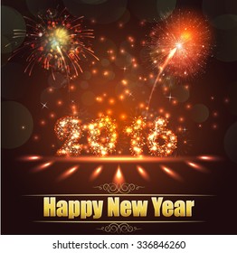 Happy New Year 2016 .Vector