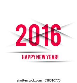 Happy New Year 2016 Vector Design