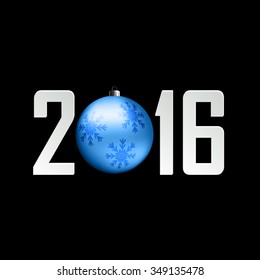Happy new year 2016 - vector