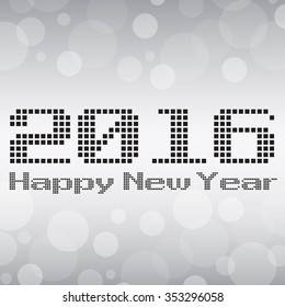 happy new year 2016. Vector illustration