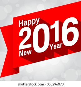 happy new year 2016. Vector illustration