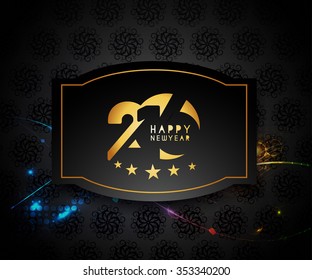 Happy new year 2016 Vector Background