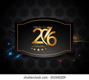 Happy new year 2016 Vector Background