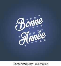 Happy new year 2016 vector (French Speak: Bonne Annee)