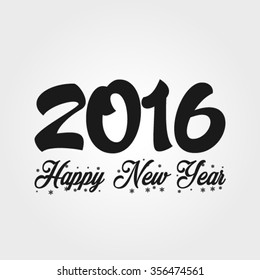 Happy New Year 2016 Vector