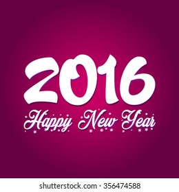 Happy New Year 2016 Vector