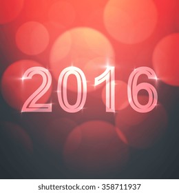 Happy New Year 2016 - Vector