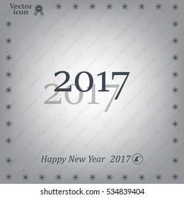 Happy new year 2016 - vector icon