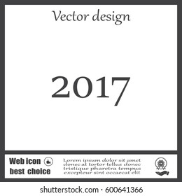 Happy new year 2016 - vector icon