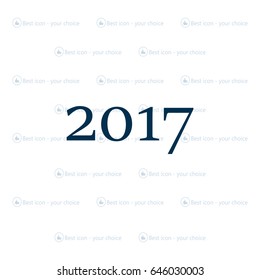 Happy new year 2016 - vector icon