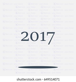 Happy new year 2016 - vector icon