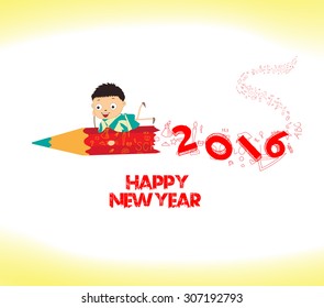 happy new year 2016. Welcome to school