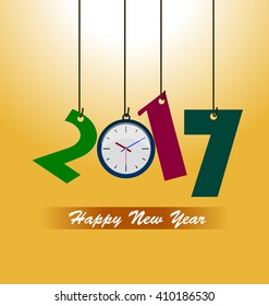 Happy new year 2017 background