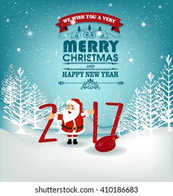 Happy new year 2017 background