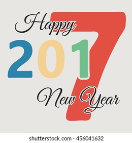 Happy New Year 2017 background. Happy holidays card. Creative design for your greetings card, flyers, posters, brochure, banners, calendar
