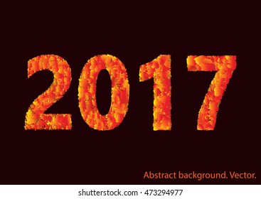 Happy New Year 2017 background.