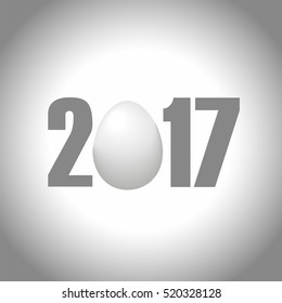 Happy New Year 2017 background. Calendar template.