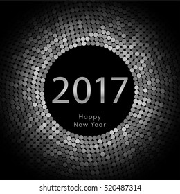 Happy New Year 2017 background. Calendar decoration. Greeting card. Chinese calendar template for the year of rooster. Vector illustration eps10