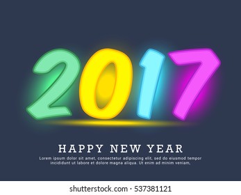 Happy New Year 2017 Background.