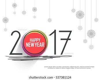 Happy New Year 2017 Background.