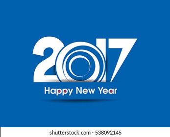 happy new year 2017 background vector illustration 