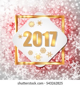 Happy New Year 2017 background.