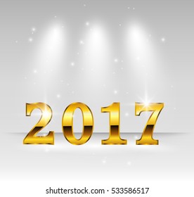 Happy New Year 2017 background.2017 banner design.Vector illustration.