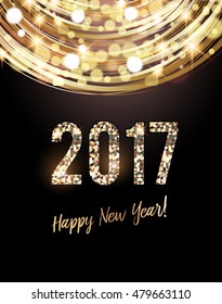 Happy New Year 2017 card 