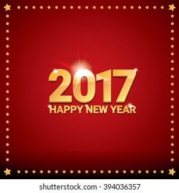 happy new year 2017. happy chinese new year 2017 on creative red background