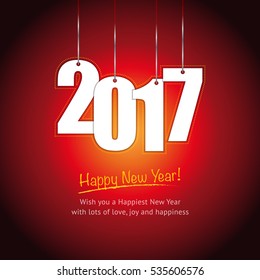 Happy New Year 2017 colorful wallpaper, welcome 2017.