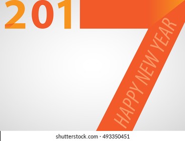 Happy new year 2017, copy space