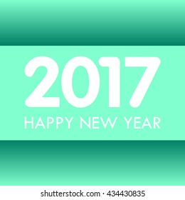 Happy new year 2017 design illustration