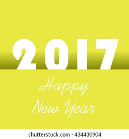 Happy new year 2017 design illustration 