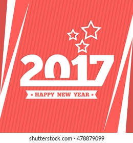 happy new year 2017 design