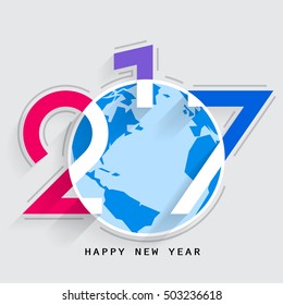 Happy new year 2017 Design vector
