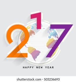 Happy new year 2017 Design vector