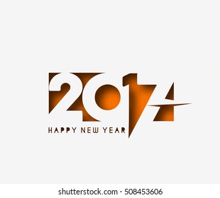 Happy new year 2017 design elements for holiday cards, for decorations Vector Illustration background