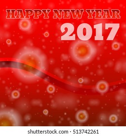 Happy new year 2017 eps 10 vector illustration