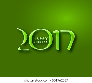 Happy new year 2017 Holiday Vector Illustration background