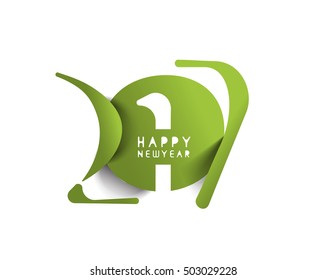 Happy new year 2017 Holiday Vector Illustration background