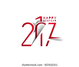  Happy new year 2017 - New Year Holiday design elements for holiday cards,  calendar banner poster for decorations, Vector Illustration Background.