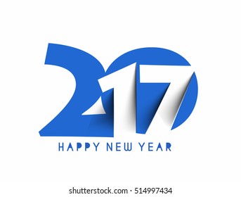 Happy new year 2017 New Year Holiday design elements for holiday cards, for decorations Vector Illustration background