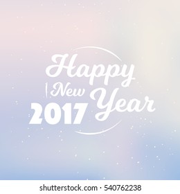 Happy New Year 2017 Label