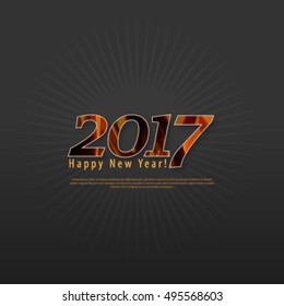 Happy New Year 2017 Layout/Design Cover Background