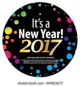 Happy New Year 2017 Layout/Design Cover Background