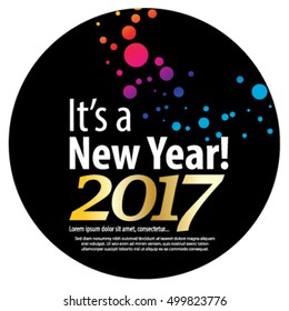 Happy New Year 2017 Layout/Design Cover Background