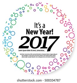 Happy New Year 2017 Layout/Design Cover Background