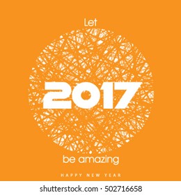 Happy New Year 2017 Layout/Design Cover Background