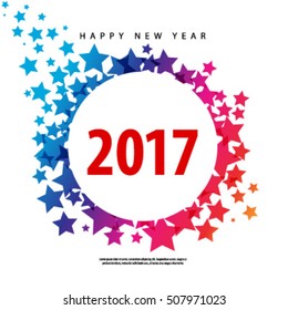 Happy New Year 2017 Layout/Design Cover Background